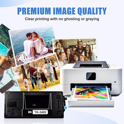 TK-3402 TK3402 Toner Cartridge Compatible for Kyocera TK-3402 TK3402K 1T0C0Y0US0 for ECOSYS PA4500x MA4500ix MA4500ifx Printer Black 2 Pack 12,500 Pages in Kuwait