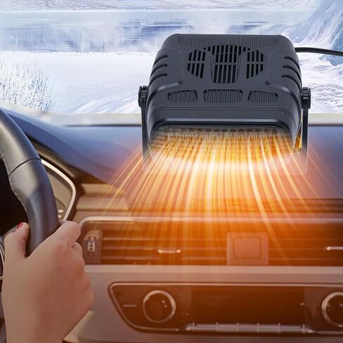 CCYLEZ Solar Heater for Car RV, 30W 12V Portable Solar Powered Heater Fan Kit with Battery Box for Van Shed, Pet House Dog Door Winter Warming & Defrosting in Saudi Arabia