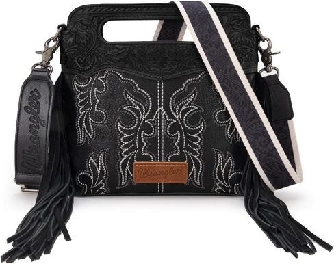 Wrangler Western Fringe Top Handle Crossbody Bag with Wallet for Women in Saudi Arabia
