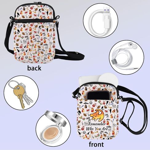 حقيبة ZJXHPO Lion Cross Body تذكر من أنت - حقيبة كتف هدية لمحبي الأسد (تذكر CB) in Saudi Arabia