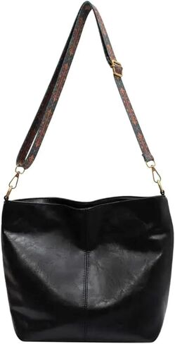 2-in-1 Shoulder & Crossbody Bag – Women’s Stylish Large-Capacity Bag - BLACK in Saudi Arabia