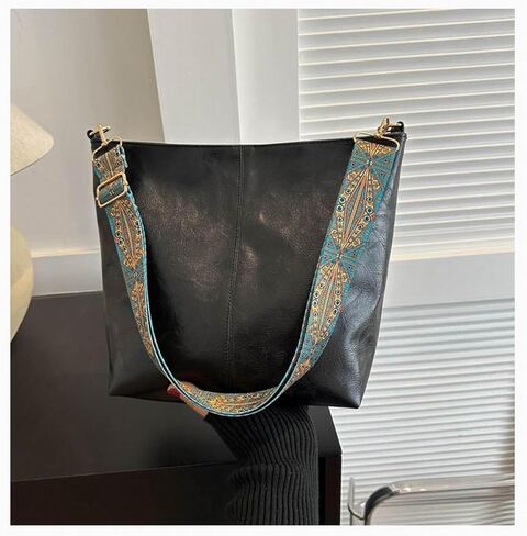 2-in-1 Shoulder & Crossbody Bag – Women’s Stylish Large-Capacity Bag - BLACK in Saudi Arabia
