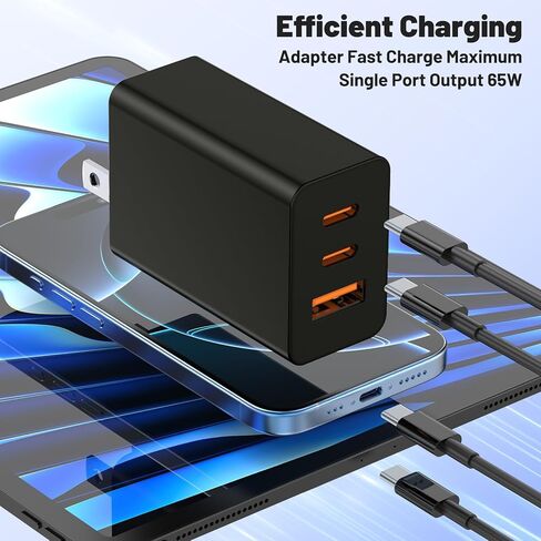 شاحن 30 وات iPhone 15 وسلك كابل USB C إلى C بطول 10 أقدام، كتلة شحن سريعة من النوع C لأجهزة Apple iPhone 15 Plus/15 Pro Max، iPad Pro 12.9/11 بوصة/Air/Mini/6 Gen، iPad Wall Plug Cube Brick، Samsung المجرة in Kuwait