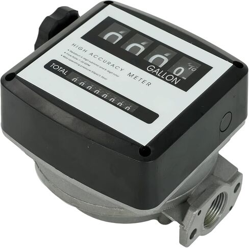 SUPERFASTRACING 1" Mechanical Fuel Flow Meter 7-20 GPM 4-Digital Batch Display for All Fuel Transfer Pumps, 50 PSI in Kuwait