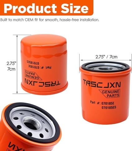 070185ES Oil Filter Compatible with Generac Guardian 8-24kw Series Air-Cooled Home Standby Generators & Portable Outdoor Generators Replace 070185E 70185 070185B(3 Pack) in Kuwait