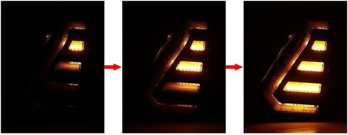 amopacorp Bumper LED Fog Light Trim Bezel Assemblies for 2024 2025 2026 Toyota Tacoma SR SR5 TRD Sport Limited Trailhunter Left Right Sequential White DRL Daytime Running Lamp Amber Turn Signal Cover in Kuwait