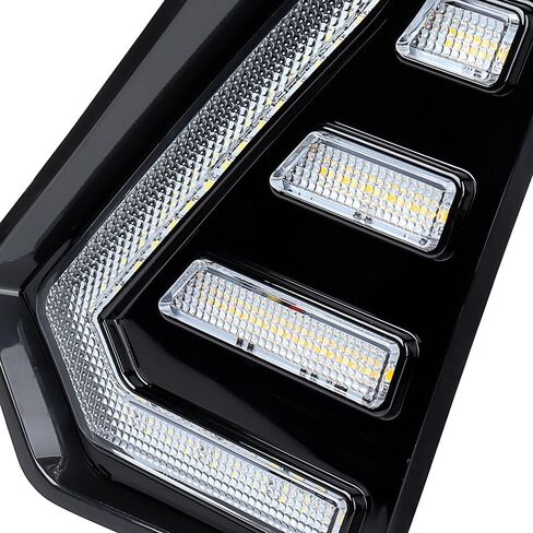 amopacorp Bumper LED Fog Light Trim Bezel Assemblies for 2024 2025 2026 Toyota Tacoma SR SR5 TRD Sport Limited Trailhunter Left Right Sequential White DRL Daytime Running Lamp Amber Turn Signal Cover in Kuwait