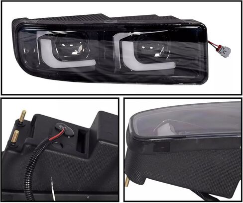 متوافق مع لكزس LX470 1998-2007 DRL المصد الأمامي مصابيح الضباب LED مجموعة اليسار + اليمين in Kuwait