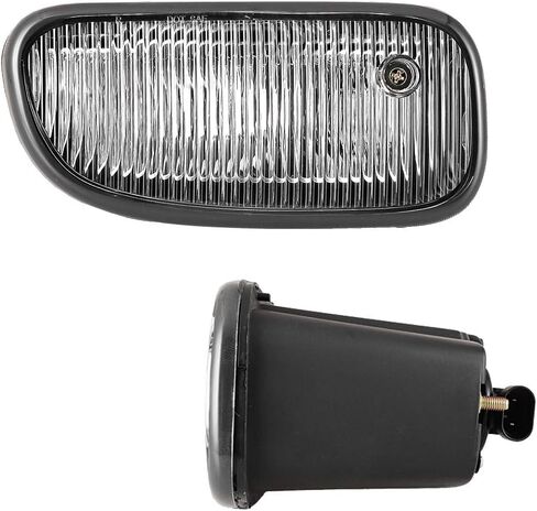ROXX Fog Lights Fit for Jeep Grand Cherokee 1999 2001 2002 2003, 2 PCS Bumper Driving Light with OE Style Bulb H12 12V53W Driver and Passenger Side Clear Lens in Kuwait