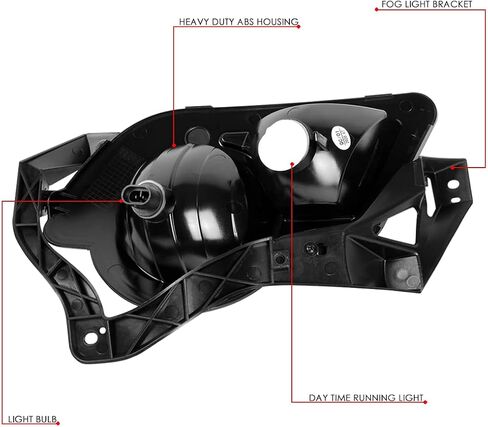 DNA MOTORING FL-ZTL-321-CH Fog Light Driver & Passenger Side Enhance visibility [Compatible with 2002-2006 Chevy Avalanche 1500 2500] in Saudi Arabia