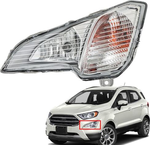 munirater Front Fog Light Left Side Halogen Driving Lamp Replacement for EcoSport 2018-2022 FO1038185, FO1039179, FO2531173 in Saudi Arabia