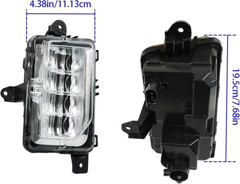 Pair of Driving Fog Lamps Assembly Replacement for Sierra 1500 AT4 Denali SLT 2019 2020 2021 Fog Lights Right Left Side Replacement for GM2592331 GM2593331 in Kuwait