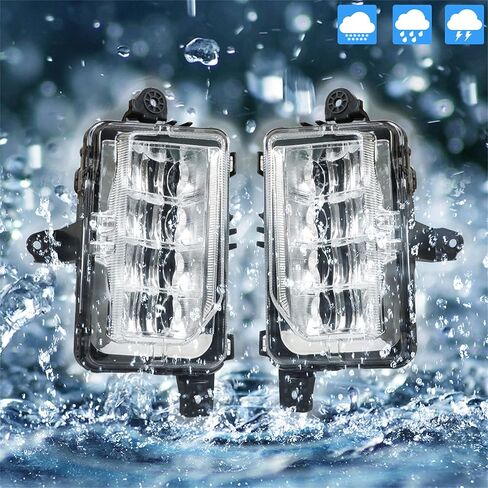 Pair of Driving Fog Lamps Assembly Replacement for Sierra 1500 AT4 Denali SLT 2019 2020 2021 Fog Lights Right Left Side Replacement for GM2592331 GM2593331 in Kuwait