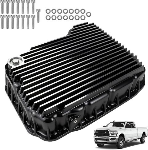 Heavy Duty Transmission Pan Compatible with Dodge Ram 2500/3500 2007-2021 6.7L 68RFE Transmission Replaces 228052110 in Kuwait