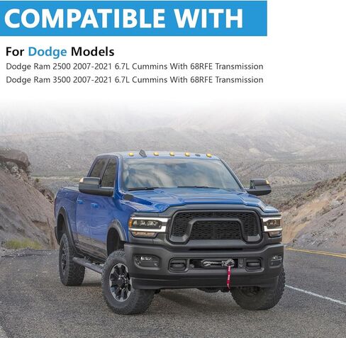 Heavy Duty Transmission Pan Compatible with Dodge Ram 2500/3500 2007-2021 6.7L 68RFE Transmission Replaces 228052110 in Kuwait