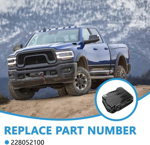 Heavy Duty Transmission Pan Compatible with Dodge Ram 2500/3500 2007-2021 6.7L 68RFE Transmission Replaces 228052110 in Kuwait