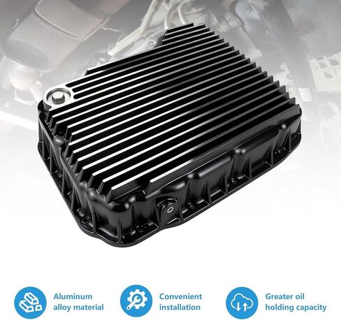 Heavy Duty Transmission Pan Compatible with Dodge Ram 2500/3500 2007-2021 6.7L 68RFE Transmission Replaces 228052110 in Kuwait