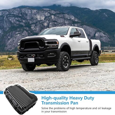 Heavy Duty Transmission Pan Compatible with Dodge Ram 2500/3500 2007-2021 6.7L 68RFE Transmission Replaces 228052110 in Kuwait