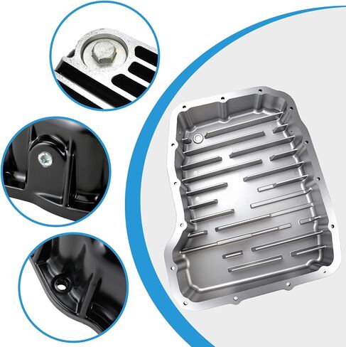 Heavy Duty Transmission Pan Compatible with Dodge Ram 2500/3500 2007-2021 6.7L 68RFE Transmission Replaces 228052110 in Kuwait