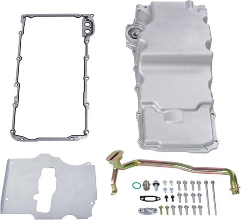 302-2 Aluminum LS Swap Oil Pan Kit, higehio Oil Pan Kit Compatible with 1964-1992 GM Nova Camaro Ventura Omega F-body G-body A-body LS1 LS2 LS3 LS6 5.7L 5.3L 6.5L Engines in Saudi Arabia