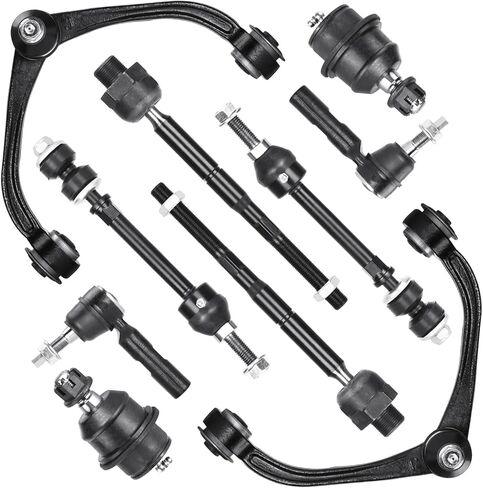 Front Upper Control Arms w/Ball Joints Replacement Suspension Kit for Dodge Dakota 2005-2010, for Ram Dakota 2011, for Mitsubishi Raider 2006-2009, with Sway Bars Tie Rods (10PCS) in Saudi Arabia