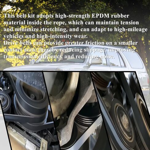 4PK870 4PK1050 4PK1070 Drive Belt Kit Fits for Toyota Tacoma 1995-2004, 4Runner 1996-2002, Tundra 2000-2004, T-100 1995-1998 V6 3.4 Engine Alternator/Air Conditioner/Power Steering Serpentine Belt Set in Saudi Arabia