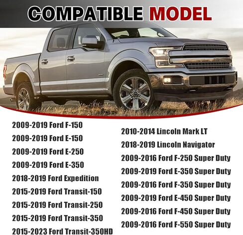 7 دبابيس مستديرة + 4 دبابيس مسطحة لسحب الفرامل للمقطورة، متوافقة مع Fd F-250 /F-350 Super Duty 2009-2016، E-150 /E-250 2009-2019، استبدل OE #9U5Z-14489-MAA in Saudi Arabia