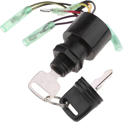 Boat Ignition Switch, OEM# 87-17009A5 Marine lgnition Switches Replacement with 2 Keys 6 Wire, Mariner Outboard Motors Control Accessories, Compatible with 40hp 45hp 50hp in Kuwait