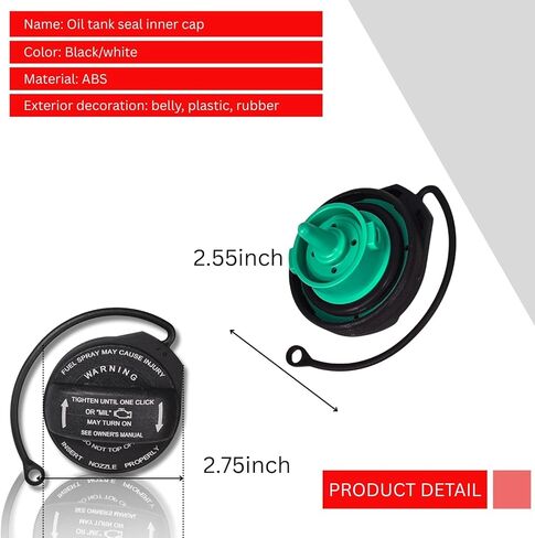2 قطعة غطاء الوقود غطاء الغاز يصلح لفولكس واجن 2006-2010 VM Passat ، ل 2009-2018 تيجوان ، 2009-2017 VW CC ، 2007-2016 VW Eos ، استبدال 3C8-201-550-E ، 3C8201550E ، 3C0-201-550-N ، 3C0201550N in Kuwait