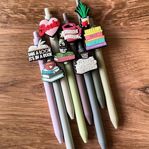 لطيف عشاق الكتب الأقلام نادي الكتب الهدايا الجمالية أقلام الحبر الأسود القرطاسية كتاب تحت عنوان ديكور مكتبة لوازم الملحقات هدية التقدير للنساء القراء دودة الكتب أمين المكتبة المعلم in Kuwait