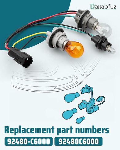 Tail Light Lamp Socket Holder Wire Harness Fit for Kia Sorento 2016 2017 2018, Replace 92480-C6000 in Kuwait