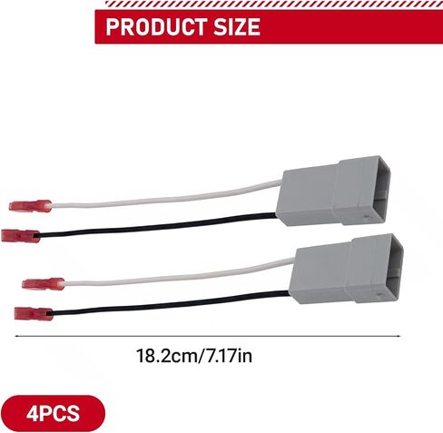 4 PCS Car Audio Adapter Plug 72-7800 Speaker Connector Harnesses Door Speaker Wiring Adapter Waterproof Housing with Copper Core Compatible with Accord for Car Audio System in Kuwait
