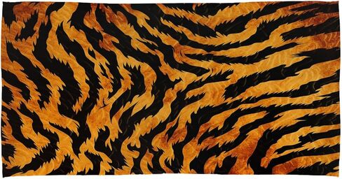 Women Silk Scarf Retro Tiger Print Lightweight Long Neck Scarves Soft Fashion Scarf Wrap Shawl for Ladies Girls Men in Saudi Arabia