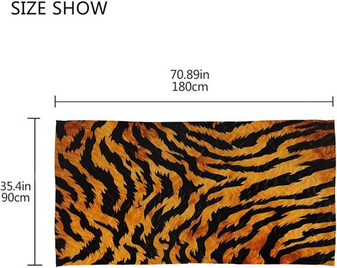 Women Silk Scarf Retro Tiger Print Lightweight Long Neck Scarves Soft Fashion Scarf Wrap Shawl for Ladies Girls Men in Saudi Arabia