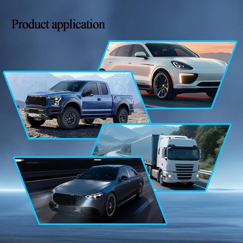 8PCS Car Spoiler Canards Kit, Anti-Collision Vehicle Front Bumper Lip Splitter, Automotive Exterior Guard Scratch-Proof Strip Decoration Sticker, Universal for Van Truck SUV in Kuwait