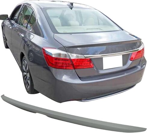 Pre-Painted Trunk Spoiler Compatible with 2013-2017 Honda Accord, Factory Style ABS Painted # NH19788P White Orchid Pearl Rear Tail Lip Deck Boot Wing by IKON MOTORSPORTS, 2014 2015 2016 in Saudi Arabia