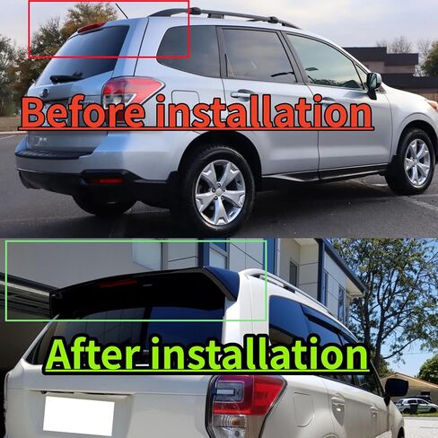 Rear Tailgate Roof Spoiler Visor Wing Fit for Subaru Forester 2.5i/ 2.0XT/ Limited/Premium/Touring/Stdrd 2014-2018 Gloss Black Top Wing Lip Exterior Accessories in Kuwait