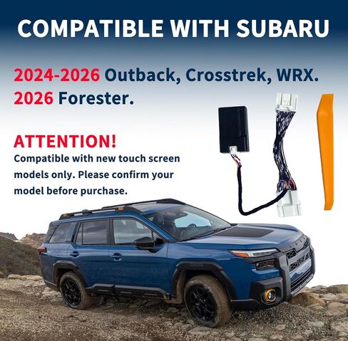 مزيل إيقاف التشغيل التلقائي يناسب 2024-2026 Subaru Outback، CROSSTREK، WRX، شاشة تعمل باللمس، 2026 Forester Disable Auto Start Stop بشكل دائم (متوافق فقط مع شاشات اللمس) in Saudi Arabia