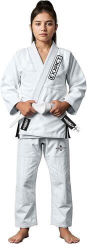 Exxact Sports Kids BJJ Gi، خفيف الوزن IBJJF Legal Jiu Jitsu Gi مع قماش منكمش مسبقًا وحزام مجاني للتدريب والمنافسة in Kuwait