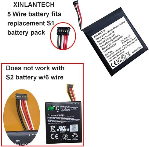 3.8v 5200mAh S1 Battery for Ring Video Doorbell (2020 Release) 2nd Generation 5UM5E5 (2nd Gen) S1 Battery Replacement in Kuwait