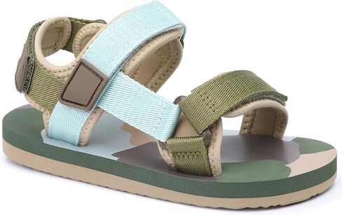 Boys Sandals Adjustable Straps Lightweight Summer Shower Beach Pool Shoes Little Kid/Big Kid in Kuwait