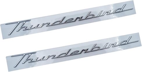 2X Rear Left Driver Replacement for 2002-2005 Thunderbird Emblem Badges Sticker Nameplate (Silver) in Kuwait