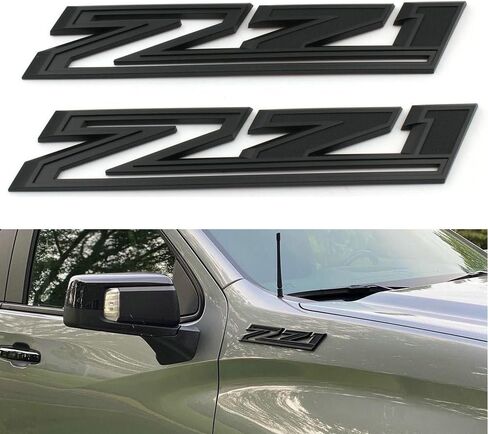2pCS 2019-2026 Z71 Emblems Side Left & Right Badges Compatible with Silverado Tahoe Suburban 84632695 (Chrome Red) in Saudi Arabia