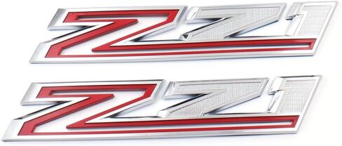 2pCS 2019-2026 Z71 Emblems Side Left & Right Badges Compatible with Silverado Tahoe Suburban 84632695 (Chrome Red) in Saudi Arabia