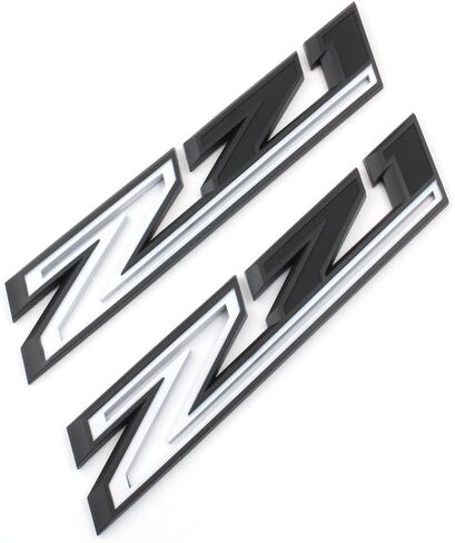 2pCS 2019-2026 Z71 Emblems Side Left & Right Badges Compatible with Silverado Tahoe Suburban 84632695 (Chrome Red) in Saudi Arabia