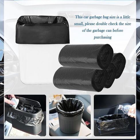 120PCS Mini Cars Trash Bag,Thickened & Tear-Resistant Cars Garbage Bag for Keeping Vehicle Tidy,Portable Car Trash Can Bags Automotive Accessories for Car,Desktop,Outdoor in Saudi Arabia