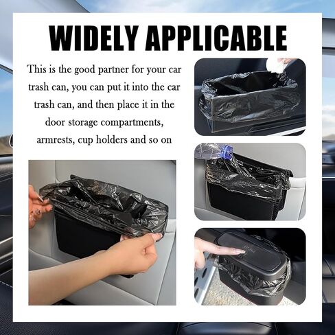 120PCS Mini Cars Trash Bag,Thickened & Tear-Resistant Cars Garbage Bag for Keeping Vehicle Tidy,Portable Car Trash Can Bags Automotive Accessories for Car,Desktop,Outdoor in Saudi Arabia