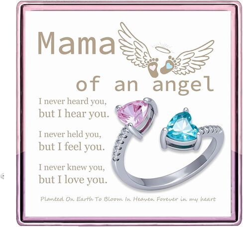 ARHTF Miscarriage Memorial Mommy of an Angel Ring Miscarriage Gifts for Mothers Pregnancy Loss Gifts for Moms Who Had Miscarriage in Kuwait