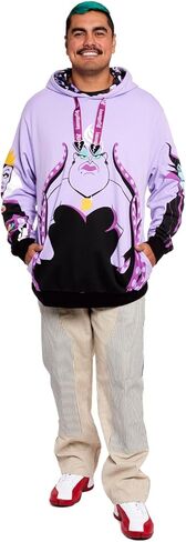 LOUNGEFLY DISNEY VILLAINS CURSE YOUR HEARTS UNISEX HOODIE 2X in Kuwait