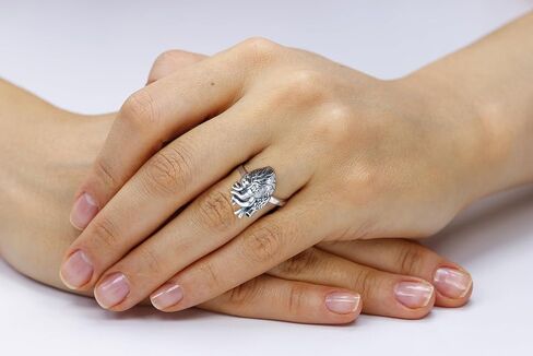FashionJunkie4Life Sterling Silver Anatomical Heart Ring, Sizes 6-10 in Saudi Arabia